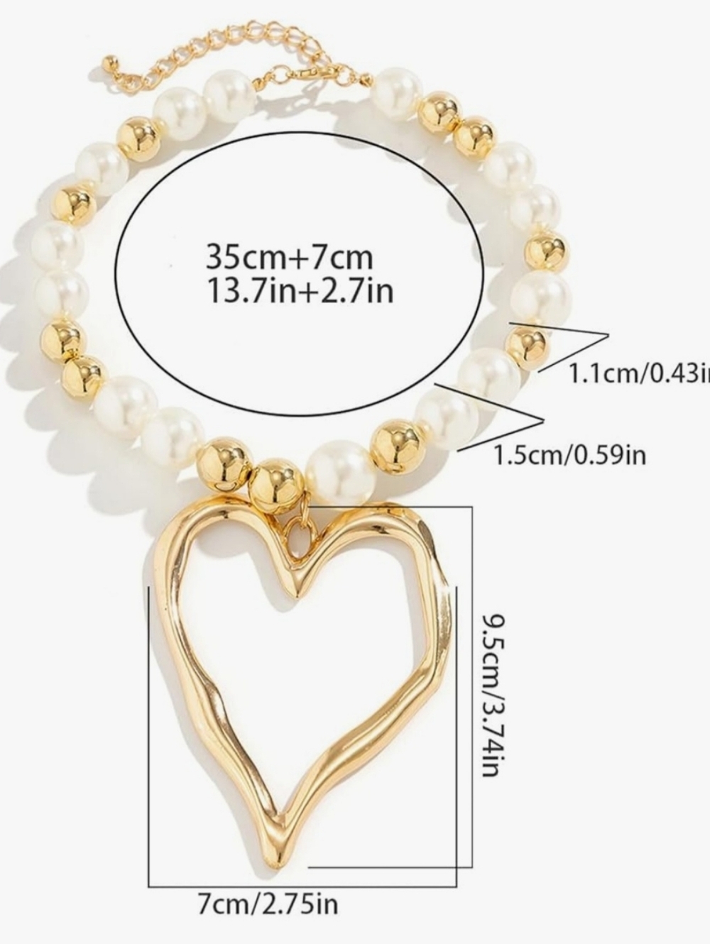 Heart Pendant Necklace with Your Choice Gold or Silver Heart Blue, Red, Or Other - Picture 6 of 17